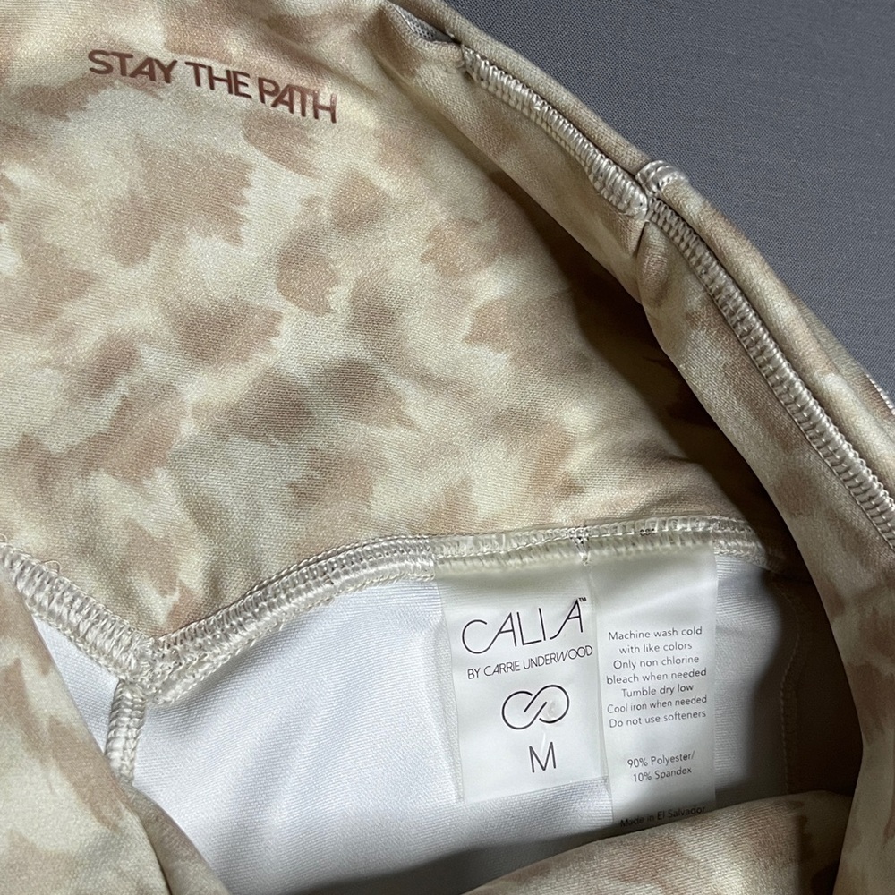 Calia Cream Essential Print Leggings Size Medium - Picture 3 of 3